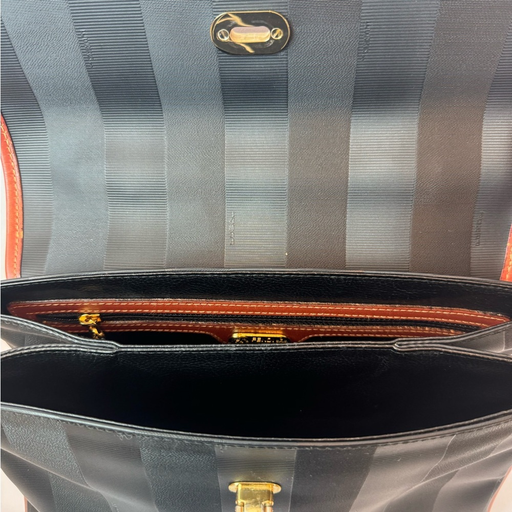 Fendi Convertible Pequin Top Handle/Sling Bag - Picture 12 of 16